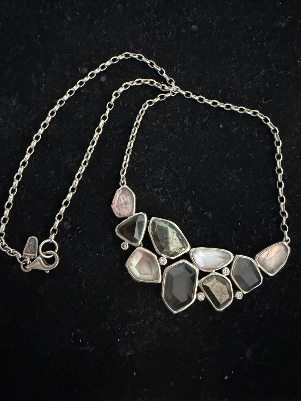 SILPADA 925 Sterling silver retired gemstone necklace